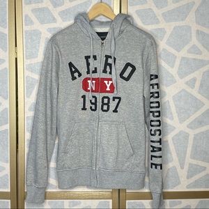 Aeropostale Full Zip Logo Hoodie‎ Hooded Sweater